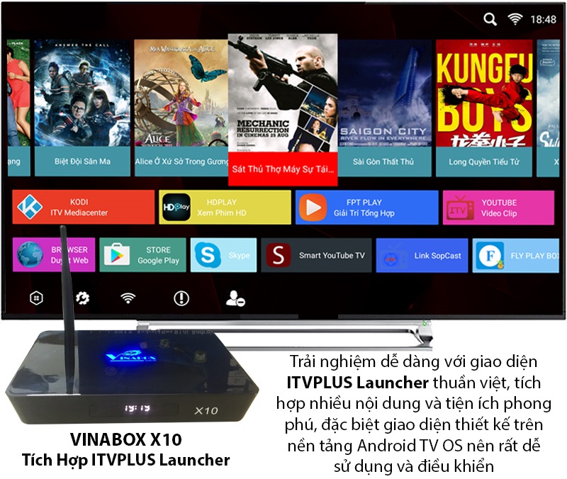 Vinabox X10 Android Box S912 Amlogic